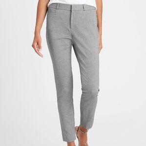 Banana Republic Sloan Dress Pants Slacks, Heather Grey, US 0 Petite